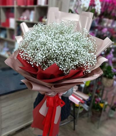 Букет цветов из: Гипсофила в Челбасской
